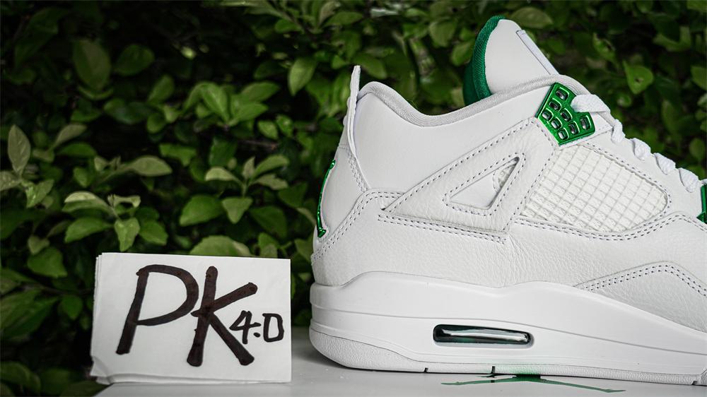 PK GOD Jordan 4 Retro Metallic Green RETAIL MATERIALS READY TO SHIP